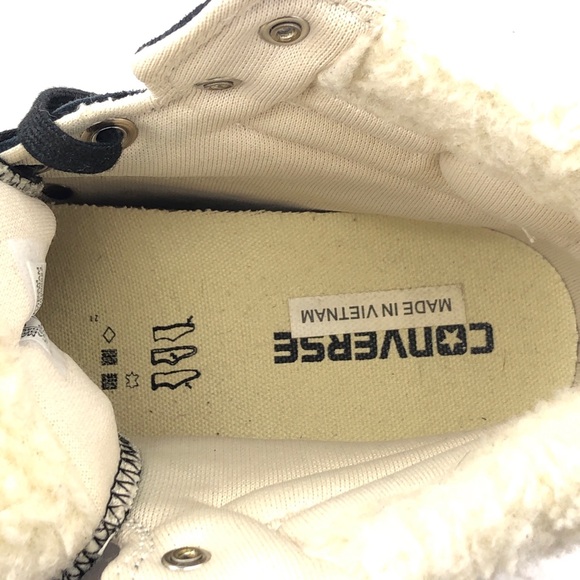 Converse CT Platform Plus Wool Collar Hidden Wedge Sneakers 11 - Picture 10 of 13